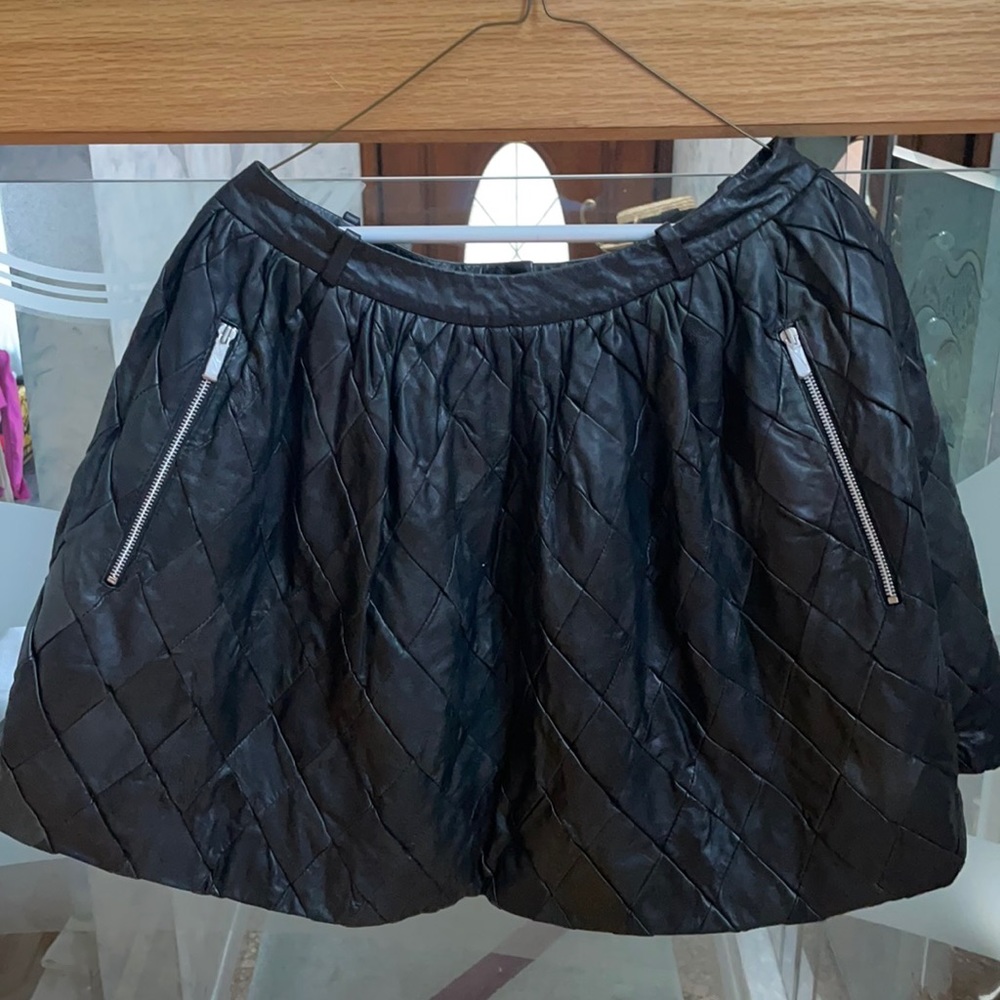 Preen Line leather skirt L